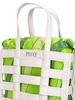 Mini Cage leather & silk bag