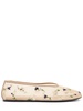 5mm Marcy embroidered mesh ballerinas