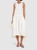 Cotton poplin midi dress