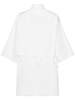 Cotton poplin drawstring shirt