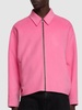 Zipped wool casual jacket