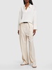 Tansy pleated fluid pants