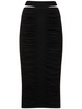 X-Ray viscose blend knit midi skirt