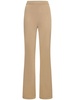 Jersey & lurex high rise pants