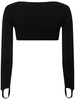 Sculpting jersey crop top