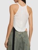 Jersey cropped top