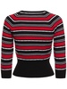 Striped wool knit sweater