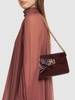 Small Elly embossed leather clutch