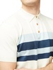 Men's Regular-Fit Textured-Knit Stripe Polo Shirt 
