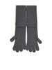 Max Mara 'Timor' Grey Cashmere Gloves Women