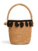 Alanui Paisley-Appliqué Raffia Basket Bag