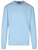 Zegna Light Blue Cashmere Sweater Men