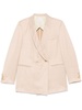 Alysi Linen Blend Double-Breated Jacket