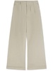Palm Angels Beige Cotton Trousers