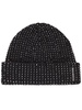 Alexander Wang Rib Beanie With Allover Hotfix Crystal Accessories