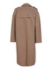 Double-breasted Cotton Blend Trench Coat
