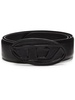 Diesel B-1Dr Scratch Leather Belt With Leather 'D' Buckle
