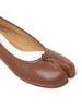 'Tabi' Brown Ballet Flats With Pre-Shaped Toe In Smooth Leather Woman