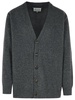 Maison Margiela Grey Wool Cardigan Men