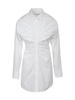 Alexander Wang Pulled Shirt Dress With Back Cummerbund Clothing