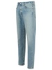 'Curtise' Light Blue Five-Pocket Jeans With Distress Look In Cotton Man