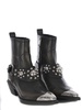 Tex Distressed Cowboy Ankle Boots Pinko