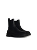 Moncler 'Hevea' Black Leather Loulacing Women