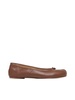 'Tabi' Brown Ballet Flats With Pre-Shaped Toe In Smooth Leather Woman