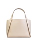 Stella Mccartney Logo Tote Bag In Almond White 'Alter Mat' Women