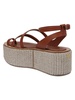 Biarritz leather platform espadrille sandals