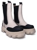 Ganni Beige Leather Ankle Boots Women