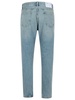 'Curtise' Light Blue Five-Pocket Jeans With Distress Look In Cotton Man