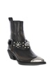Tex Distressed Cowboy Ankle Boots Pinko