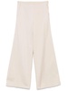 Forte_Forte Mercerized Cotton Twill Flared Pants Clothing