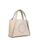 Stella Mccartney Logo Tote Bag In Almond White 'Alter Mat' Women