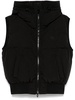 Diesel W-Peyt-Ssl-New-P1 Hooded Down Jacket Vest In Crinkled Nylon