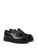 Prada Men Mocassini Platform In Pelle Spazzolata