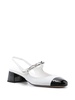 Miumiu Women Slingback Bicolore Vernice