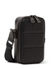 Vertical leather crossbody bag