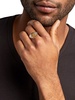Two Tone Sterling Silver Signet Ring
