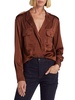 Oakley Satin Button Blouse