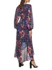 Floral Screenprint High-Low Dress