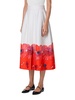 Poppy Cotton-Silk Midi-Skirt
