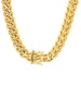 18K Goldplated Stainless Steel Miami Cuban Chain Necklace/24”