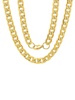 18K Goldplated Stainless Steel Cuban Chain Link Necklace