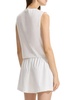 Sleeveless Cotton-Blend Crop Shell Top