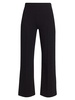 Pintuck Pull-On Crop Flared Pants