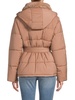 Faux Fur Collar Hooded Puffer Jacket