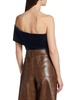 Bree Velvet Asymmetric Bodysuit