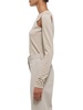 Cotton Cut-Out Crewneck Sweater